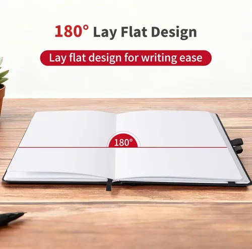 Miniatura 5 de Heture Cuadernos de tapa dura, cuadernos rayados A5 para escribir 160 páginas, 8.2 x 5.5 pulgadas, cuadernos clásicos a rayas para universidad