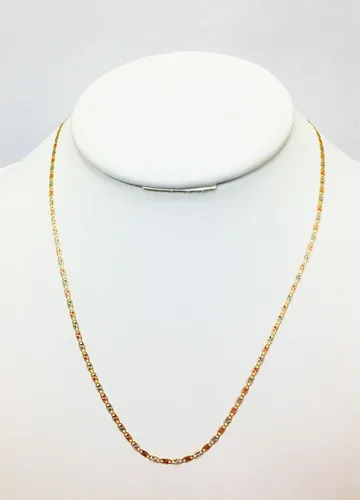 Miniatura 3 de Collar de oro amarillo de 14 quilates, oro blanco, oro rosa, 0.079 in de ancho (16"-24")