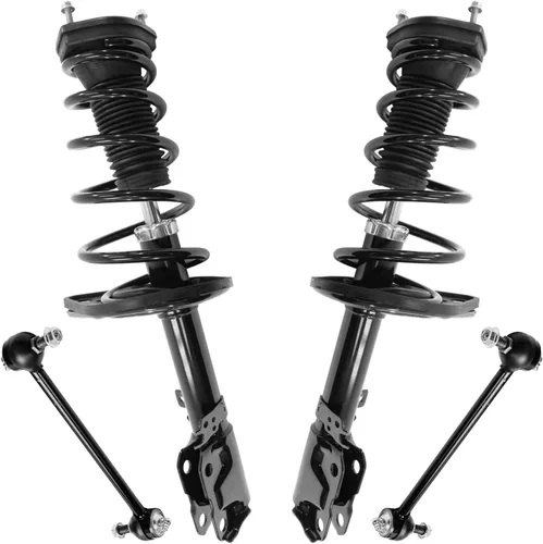Miniatura 28 de Detroit Axle - Kit de puntales delanteros 2WD para Ford F-150 2005-2008 Lincoln Mark LT 2005-2008, 2 puntales con muelle helicoidal, 2 enlaces