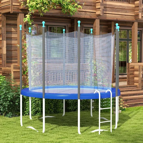 Miniatura 6 de Soozier Funda de resorte para cama elástica de 12 pies/14 pies, repuesto de almohadilla de seguridad para cama elástica, impermeable y resistente a