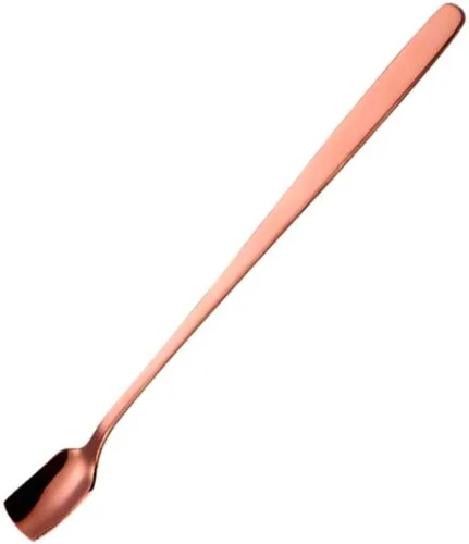 Miniatura 16 de COMIART - Cucharas de té helado de mango largo para mezclar, 6.7 pulgadas, cabeza cuadrada, cucharaditas de café, cucharas de cóctel, ideal para uso