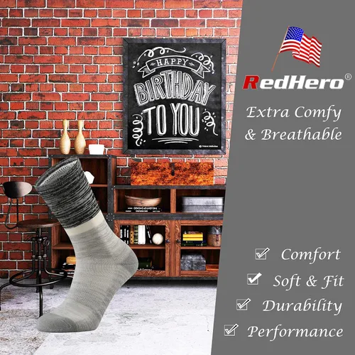 Miniatura 5 de Calcetines acolchados de lana merino para mujer con ligeros y suaves térmicos, para senderismo, senderismo, golf, senderismo, casual, para mujer