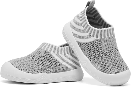 Miniatura 2 de Engtoy Zapatos de bebé para niños y niñas, zapatos para caminar, ligeros, transpirables, de malla, zapatos antideslizantes con suela de goma suave