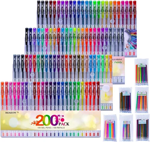 Miniatura 6 de Reaeon juego de plumas de gel para colorear
