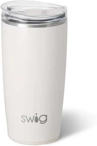 Miniatura 44 de Swig Life - Vaso aislante de 22 onzas, vaso de viaje para café con tapa, taza de viaje para café apta para portavasos, acero inoxidable (Aqua)