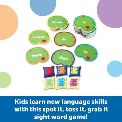 Miniatura 2 de Learning Resources Lanzamiento de palabras a la vista, juegos de fonética de palabras a la vista, tarjetas flash de lectura, mayores de 5 años