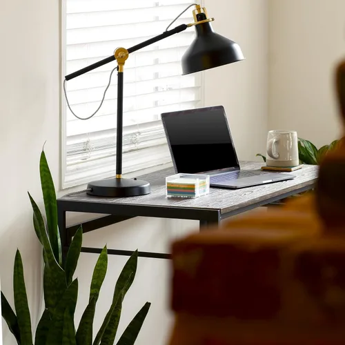 Miniatura 5 de Flash Furniture Walker - Escritorio plegable rústico para computadora para oficina en casa, 40 pulgadas