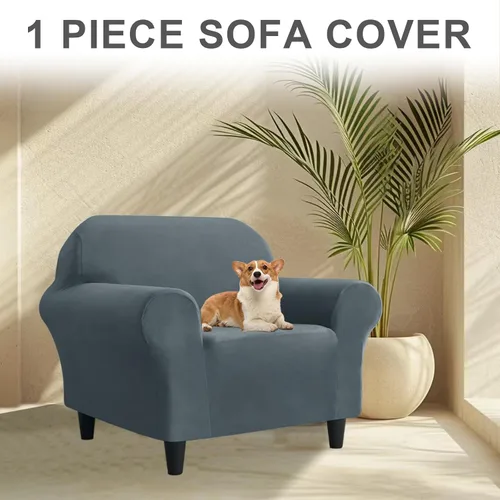 Miniatura 342 de Funda para Sofá de Terciopelo, Fundas Elásticas para Sofá para Funda Principal Separada/Respaldos y Cojines de Asiento, Funda para Sofá, para Fundas