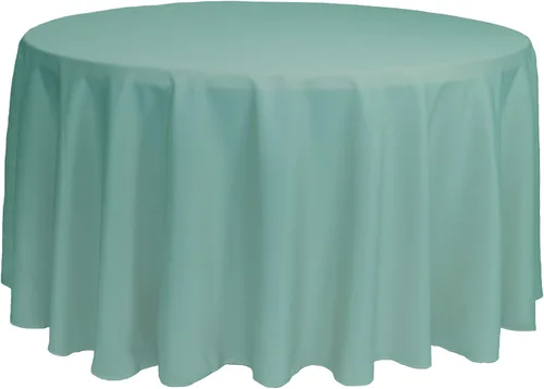 Miniatura 95 de YOUR CHAIR COVERS - Mantel redondo de poliéster prémium de 120 pulgadas - Mantel de lino color champán para mesas redondas estándar
