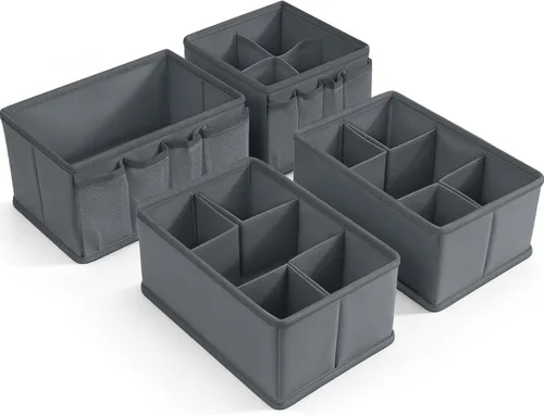 Miniatura 10 de Contenedores de almacenamiento de cosméticos, organizador de maquillaje, caja de almacenamiento multifunción ajustable, divisor de cajón