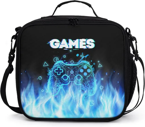 Miniatura 29 de Miaoquhe Lonchera de béisbol para hombres, bolsa de béisbol con bandera estadounidense para mujeres, bolsa de almuerzo para niños, bolsa de almuerzo