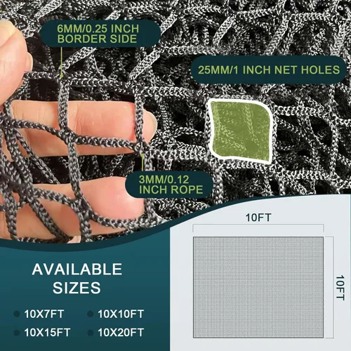 Miniatura 3 de Heavy Duty Golf Practice Net, High-Impact Golf Hitting Net for Indoor/Outdoor Use