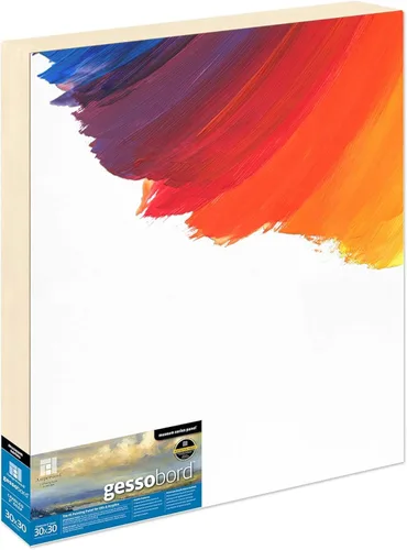 Miniatura 58 de Ampersand Art Supply Panel de pintura de madera de Gesso: Serie Museo Gessobord, 11 "x 14", perfil plano de 1/8