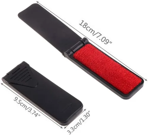 Miniatura 4 de Mini cepillo portátil plegable para pelusas para viajes, bolsa de viaje para eliminar el pelo de las mascotas, herramienta de limpieza de pelusa
