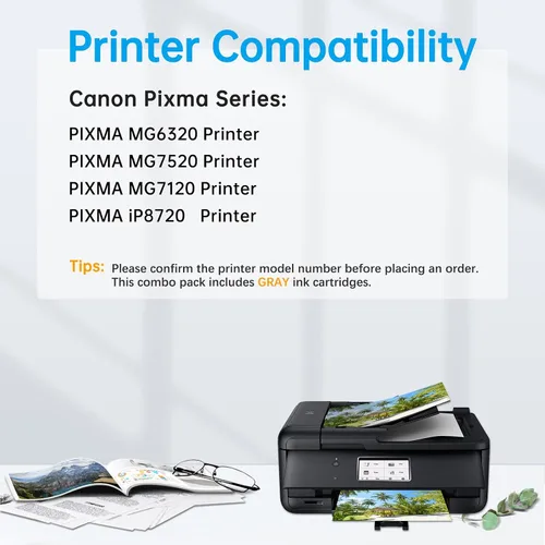 Miniatura 3 de Paquete de 20 cartuchos de tinta 250XL 251XL, compatibles con Canon 250 251 PGI-250XL CLI-251XL GY para Pixma iP8720 MG7120 MG7520 MG6320
