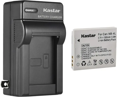 Miniatura 8 de Kastar Reemplazo del cargador de batería de pared de CA para Canon NB-4L NB4L, NB-4LH NB4LH Batería, Canon CB-2LV Cargador, Canon Digital IXUS 100
