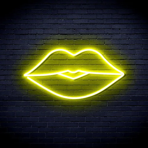 Miniatura 10 de AdvPro Lips Kiss Girl Room Flex Silicone LED Neon Sign - Azul - st16s32-fnu0048-b