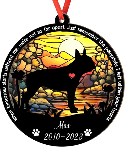 Miniatura 44 de Adorno personalizado para atrapasoles de sabueso afgano, adorno de Navidad de sabueso afgano – Regalo para perro amante, sabueso afgano