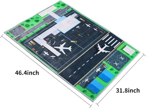Miniatura 2 de Alfombra de dormitorio infantil de 31 a 47 pulgadas, alfombra creativa de diversión para el aeropuerto, alfombra suave para niños, bonita alfombra