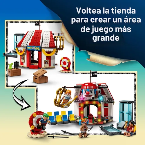 Miniatura 3 de LEGO One Piece Buggy The Clown's Circus Tent Bloques de construcción – Juguete de construcción creativo para niños y niñas, 8+ – 4 figuras