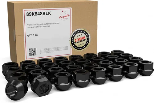 Miniatura 11 de Wheel Accessories Parts 24 piezas M14x1.5 14x1.5 rosca Bulge Bellota 1.90" tuercas largas negras 3/4" 0.748 in hexagonales para Chevy Silverado GMC