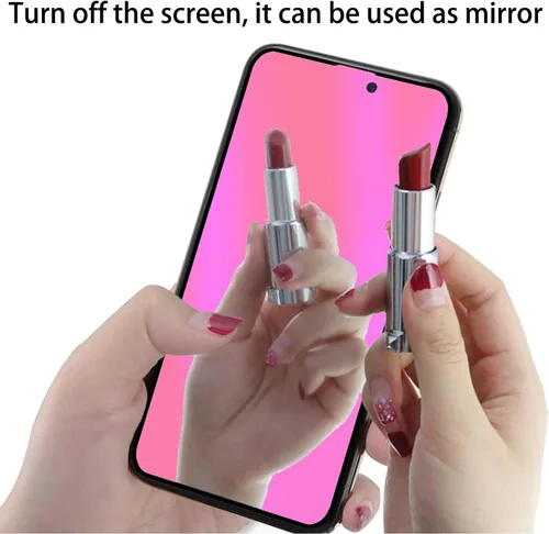 Miniatura 5 de Paquete de 2 Vidrio Templado Privacidad Anti-Luz Azul Compatible con iPhone X/iPhone XS/iPhone 11 Pro Espejo Protector de Pantalla Anti-Espía