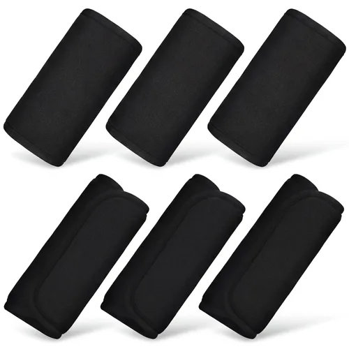 Riakrum 6 fundas para correas de asiento de automóvil para bebés y niños, fundas de correa de asiento de automóvil, almohadillas para los hombros,