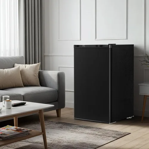 Miniatura 7 de Antarctic Star - Refrigerador compacto de 3.2 pies cúbicos con congelador, mini refrigerador de puerta única con termostato ajustable, estantes