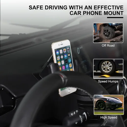 Miniatura 3 de Soporte para teléfono móvil para automóvil, pantalla de navegación compatible con Ineos Grenadier 2020-2026, ajustable, 360°, soporte de teléfono