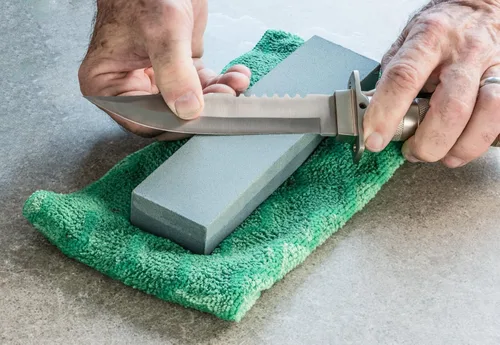 Miniatura 7 de SE Piedra de afilar de grano doble de 8 pulgadas, óxido de aluminio 120/240 para cuchillos, herramientas y cuchillas - SS8