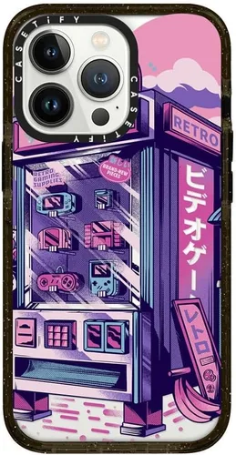 Miniatura 387 de Funda Impact de CASETiFY para iPhone 13 Pro Max con Magsafe - Estuche Claro Cuento de Invierno - Claro Negro Estuche transparente Winter Tale