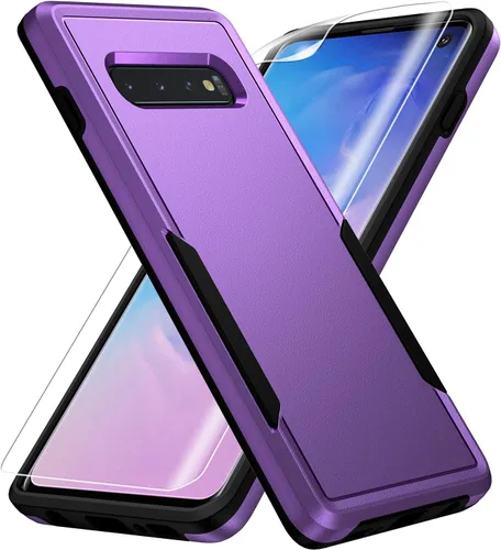 Miniatura 9 de Funda para Samsung Galaxy S10, con Protector de Pantalla HD [Probado contra Caídas de Grado Militar] Funda Protectora de Servicio Pesado Resistente