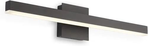 JOOSSNWELL Lámpara de iluminación LED para tocador de baño, barra de luz de baño moderna, 23.62 pulgadas, color negro, 18 W, 4000 K