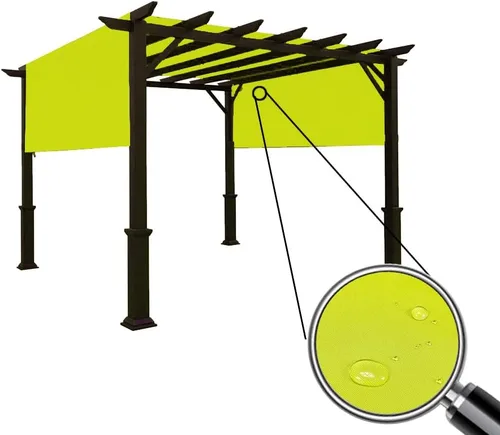 Miniatura 2 de Alion Home Cubiertas impermeables para pérgola – Toldo de repuesto universal para pérgola (14 x 6.5 pies, verde pera)