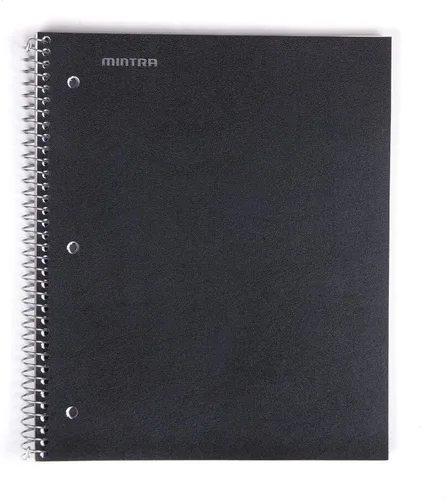 Miniatura 36 de Mintra Office Cuadernos de espiral duraderos, 1 materia, (rosa primavera, amarillo sol, hielo ártico, rayas anchas, paquete de 3)