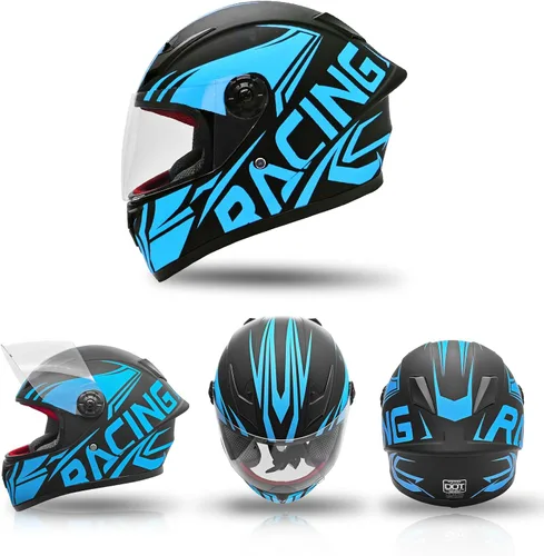 Miniatura 3 de SanQing - Casco de motocicleta de cara completa para niños, motocross, bicicleta de tierra, ATV, BMX, kart, todoterreno, para 4 ruedas, niño, niña