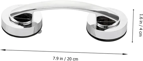 Miniatura 2 de Housoutil Mango sin perforación, mango de bañera, barra de apoyo para ducha, agarre de riel de ducha, barra de agarre recta, barra de apoyo
