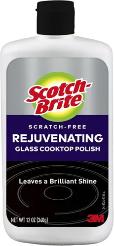 Scotch-Brite Esmalte de vidrio rejuvenecedor sin arañazos, deja un brillo brillante, 12 onzas