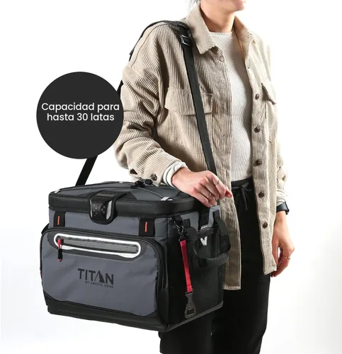 Miniatura 7 de Titan by Arctic Zone Deep Freeze Cooler - Enfriador de cuerpo duro sin cremallera, aislamiento de congelación profunda, forro de cuerpo duro y Gris