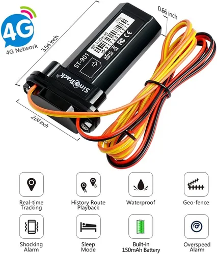 Miniatura 2 de SinoTrack Dispositivo rastreador GPS para vehículos, dispositivo de vehículo, sistema de seguimiento sin tarifa mensual, GPS para automóvil