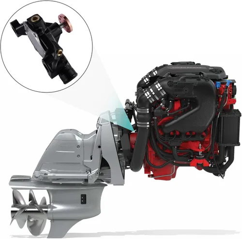 Miniatura 6 de AULINK Bomba de agua de mar (impulsor de bronce original, cojinete C & U) 8M0113734 3853850 8503991 para 4.3L 5.0L 5.7L Volvo Penta, Mercruiser
