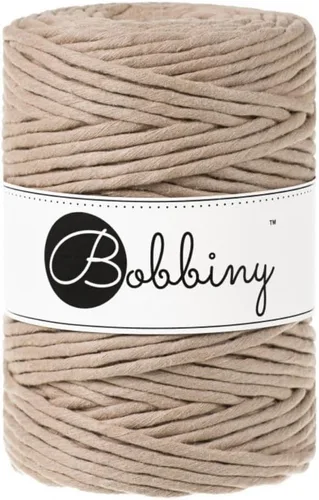 Miniatura 20 de Bobbiny Cordón de macramé XXL de 0.197 in de una sola capa (aguamarina), 108 yardas/330 pies (100% algodón reciclado)