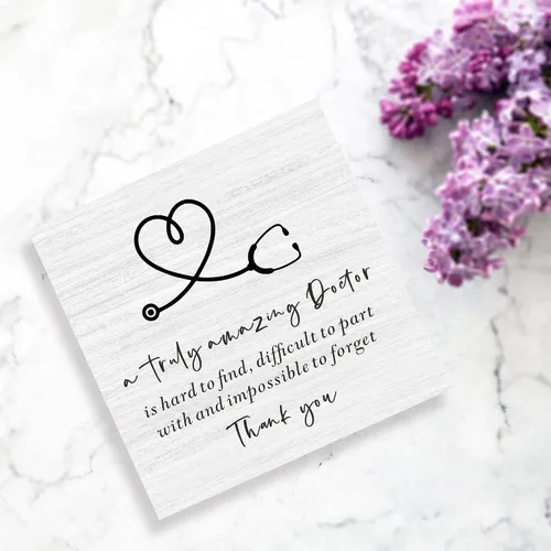 Miniatura 2 de Letrero de madera con texto en inglés "Doctor Wood", regalo de agradecimiento para médicos y enfermeras, regalos únicos para hombres y mujeres