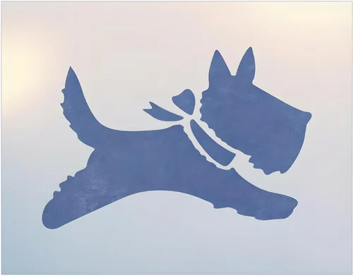 Scottie 2 Stencil - 7" x 5" Dog Cat Feline Silhouette Dog Cat Animal Lover DIY Template Reusable Laser Cut Mylar Template for Painting Home Decor
