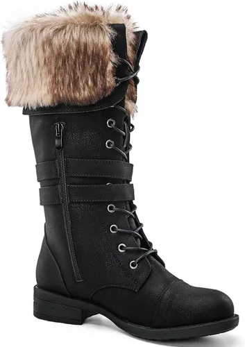 Miniatura 3 de Globalwin. - Botas de combate hasta la rodilla para mujer.