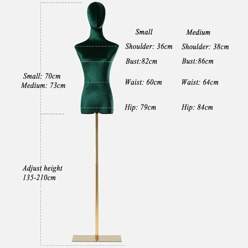 Miniatura 4 de Adjustable Female Dress Form Mannequin Torso with Metal Stand, Armless Size M, White – Perfect for Clothing Store Display, Tailoring, Fashion Design