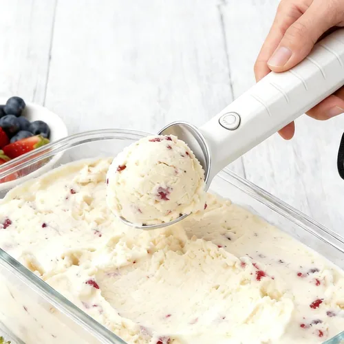 Miniatura 4 de Cuchara de helado calentada USB recargable eléctrica Cuchara de helado de 2000 mAh batería calienta a 158 °F para helado duro Ip67 impermeable