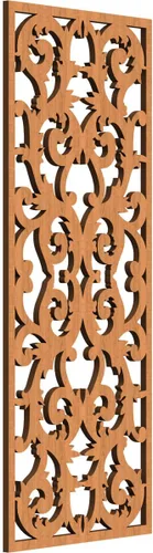 Miniatura 138 de Meadville Paneles decorativos de pared de madera con calado, 9 3/8 pulgadas de ancho x 24 3/8 pulgadas de alto x 1/4 de alto, aliso