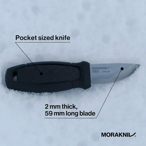 Miniatura 4 de Cuchillo con hoja de acero inoxidable Morakniv Eldris y vaina de plástico