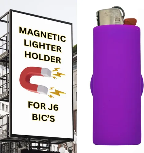 Miniatura 11 de Funda magnética para encendedor BIC Fuerte accesorio magnético Incluye soporte de silicona con imán Encendedor no incluido Carbón vegetal